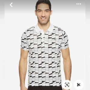 Lacoste Sport Black and White Polo Shirt